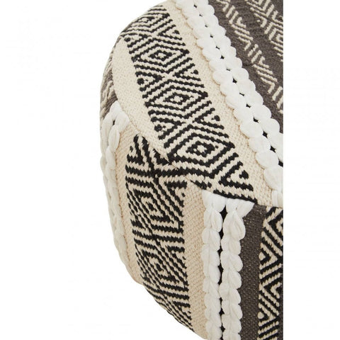 Safina Grey And White Stool