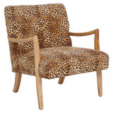 Safina Leopard Print Chair