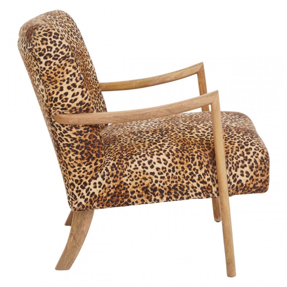Safina Leopard Print Chair