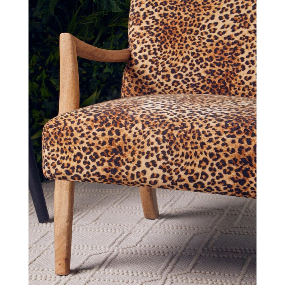 Safina Leopard Print Chair