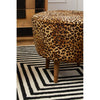 Safina Leopard Print Stool