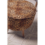 Safina Leopard Print Stool