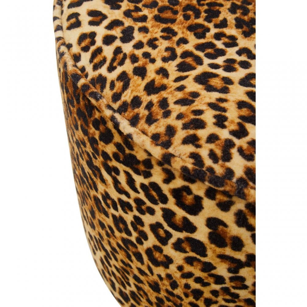 Safina Leopard Print Stool
