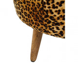 Safina Leopard Print Stool