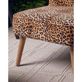 Safina Leopard Print Velvet Chair
