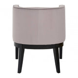 Dax Light Grey Velvet Rounded Chair