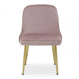 Demia Dusky Pink Velvet Dining Chair