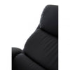 Danbury Black Leather Chair And Footstool