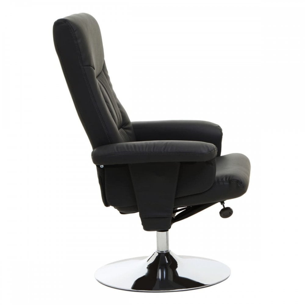 Danbury Black Leather Recliner