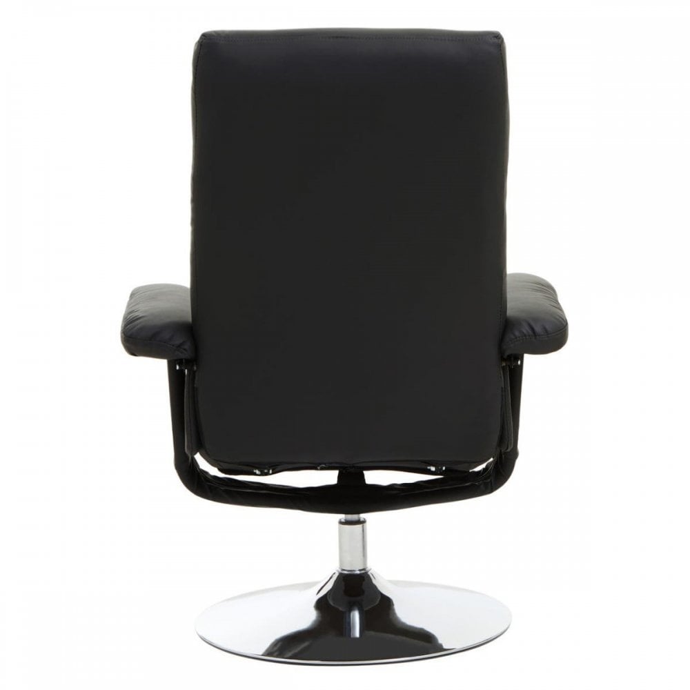 Danbury Black Leather Recliner