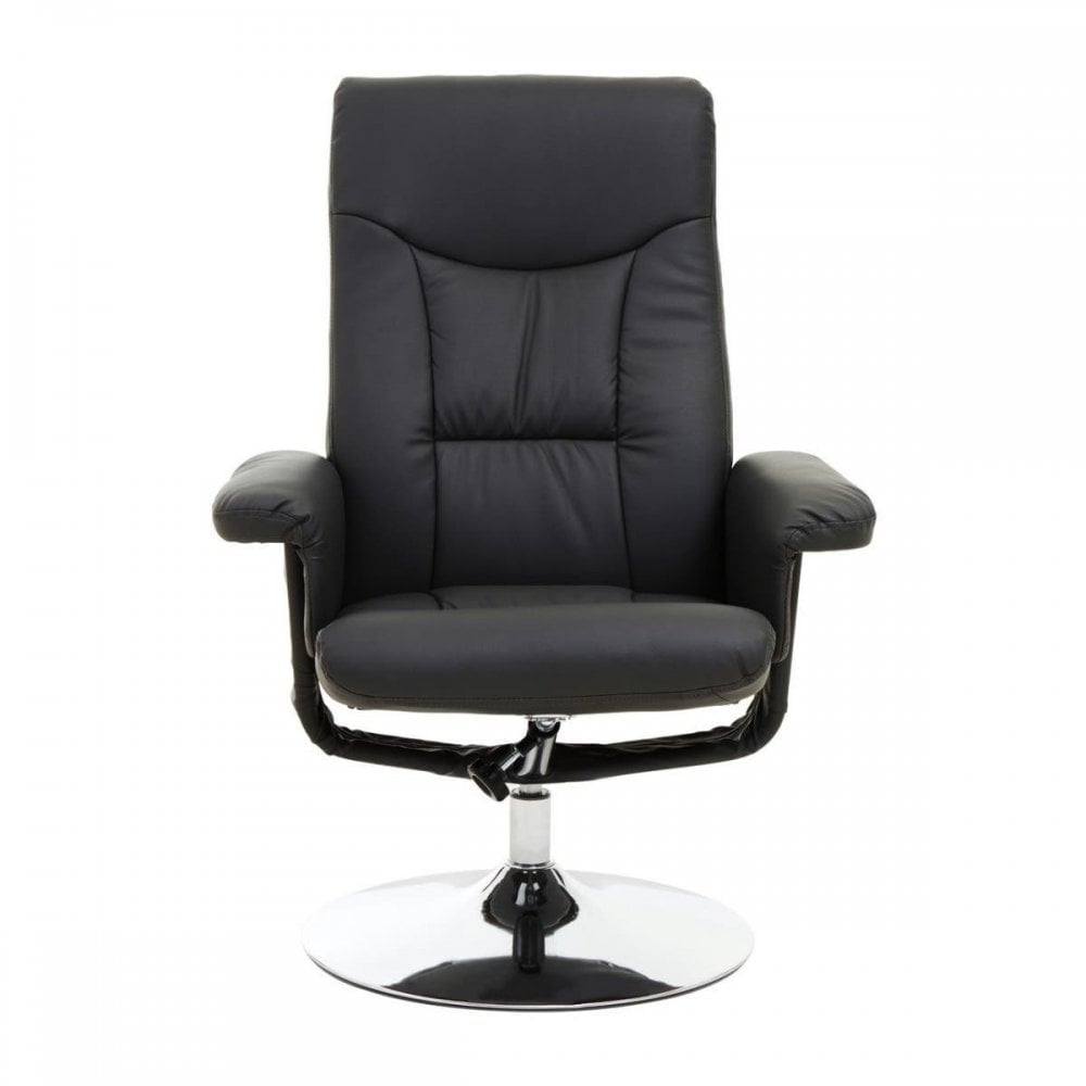 Danbury Black Leather Recliner