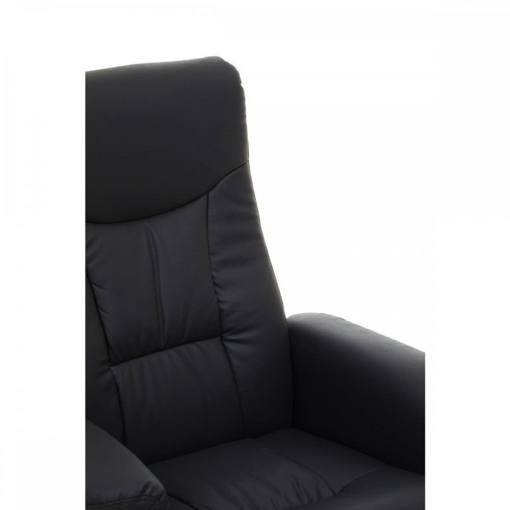 Danbury Black Leather Recliner