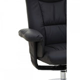 Danbury Black Leather Recliner