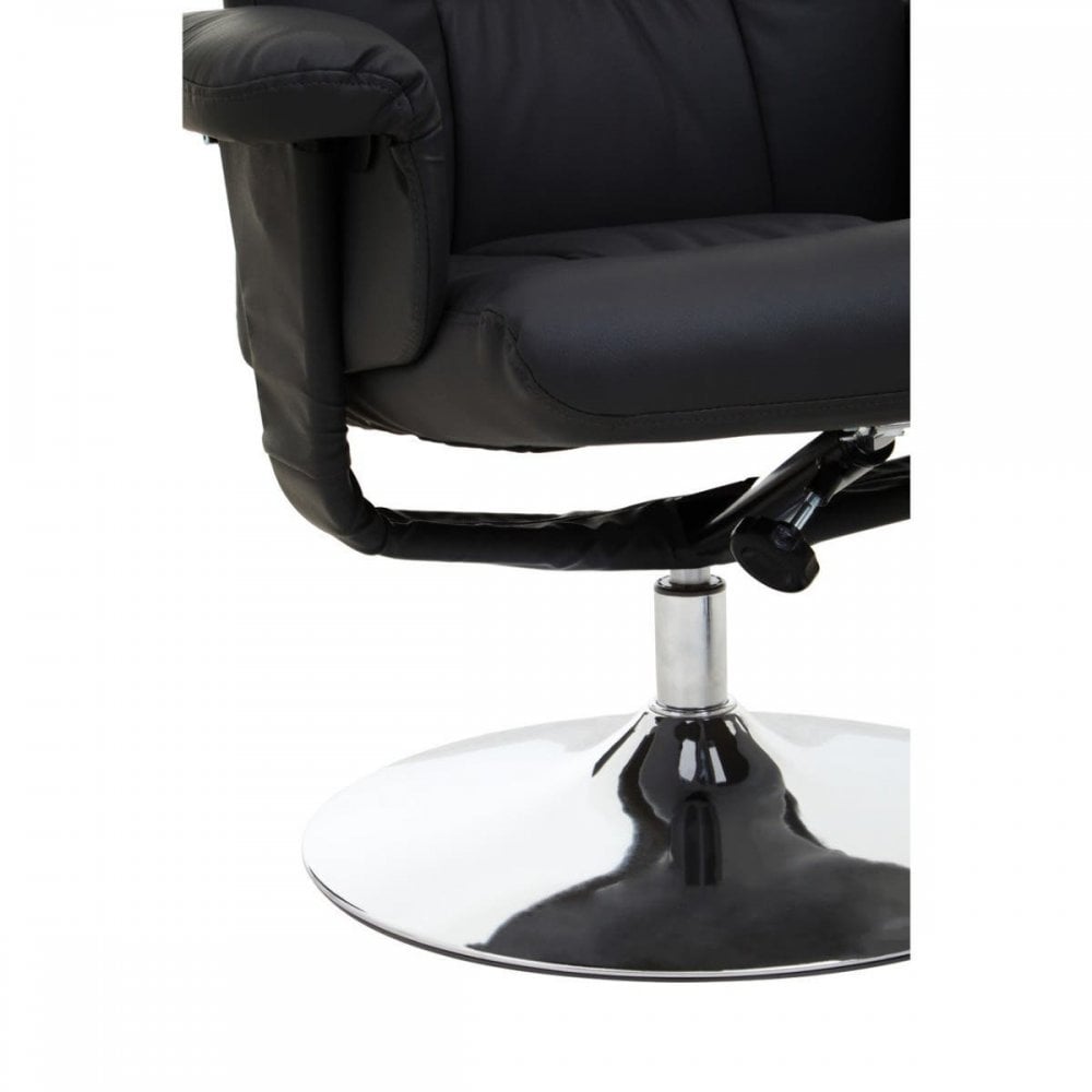 Danbury Black Leather Recliner