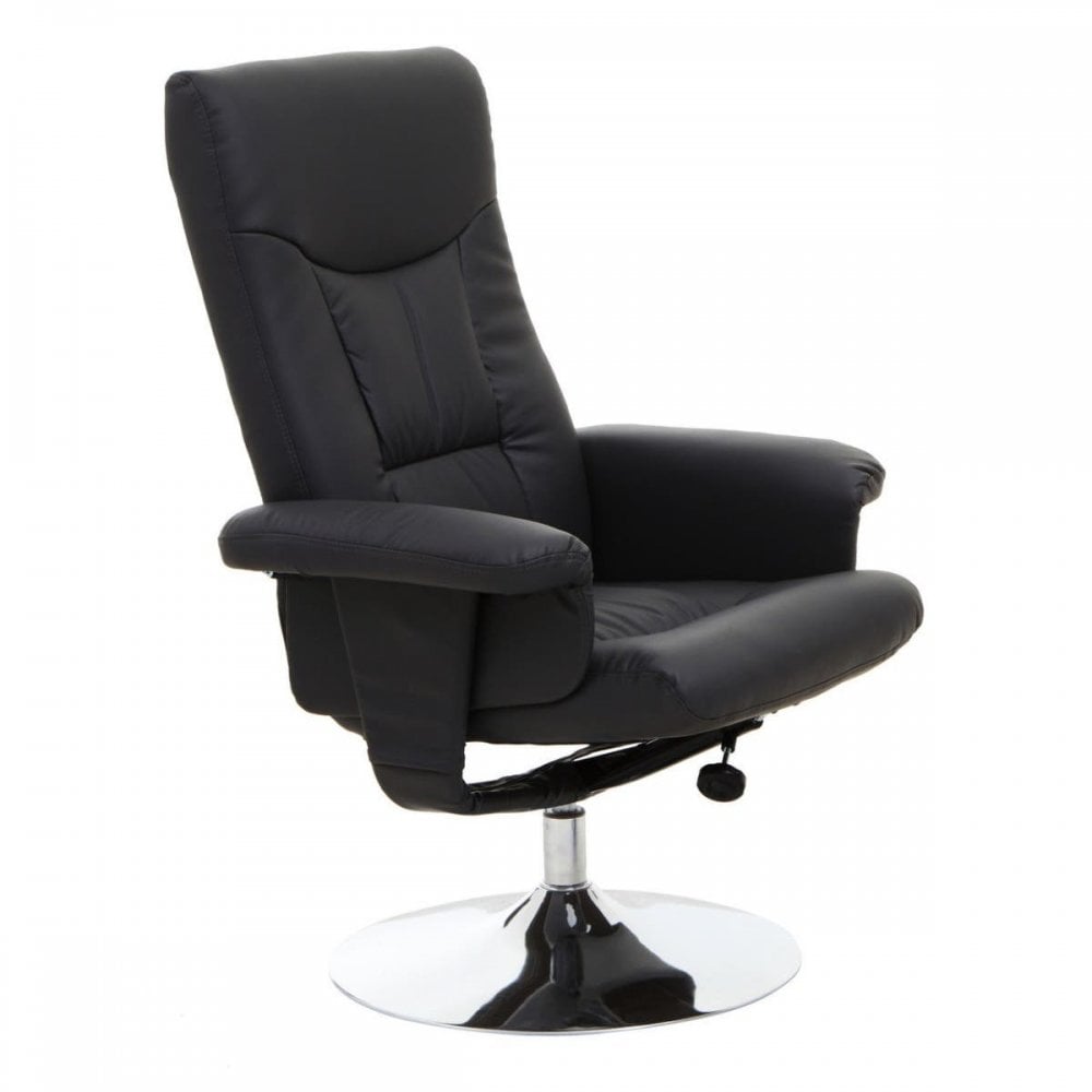 Danbury Black Leather Recliner