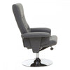 Danbury Grey Leather Recliner