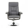 Danbury Grey Leather Recliner