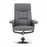 Danbury Grey Leather Recliner