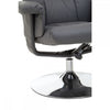 Danbury Grey Leather Recliner