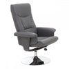 Danbury Grey Leather Recliner