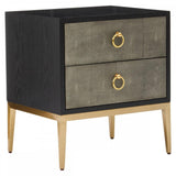 Dervia Grey Shagreen Chest