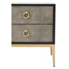 Dervia Grey Shagreen Chest