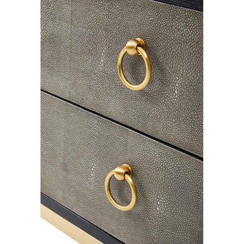 Dervia Grey Shagreen Chest