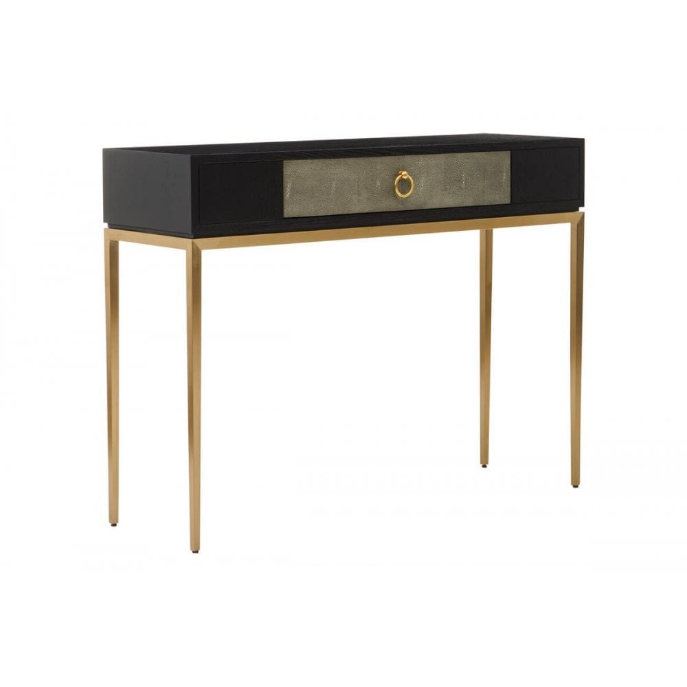 Dervia Grey Shagreen Console Table