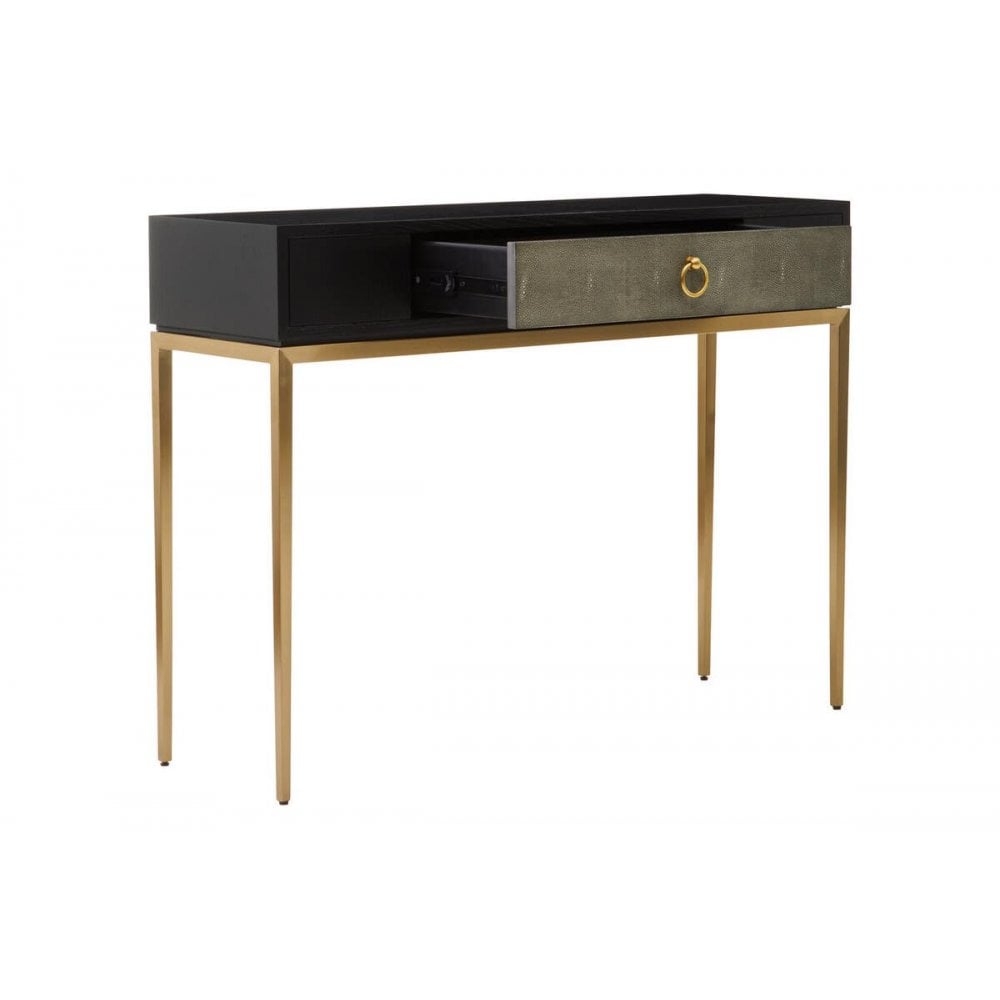 Dervia Grey Shagreen Console Table
