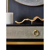 Dervia Grey Shagreen Console Table