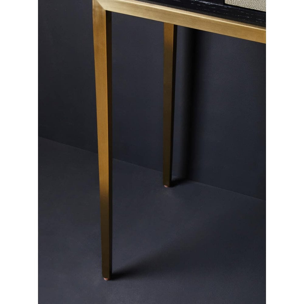 Dervia Grey Shagreen Console Table