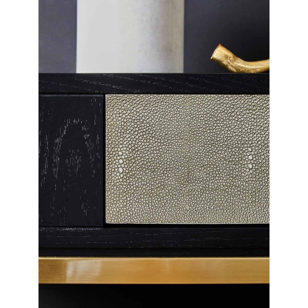 Dervia Grey Shagreen Console Table