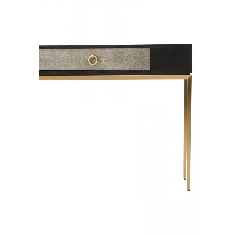 Dervia Grey Shagreen Console Table