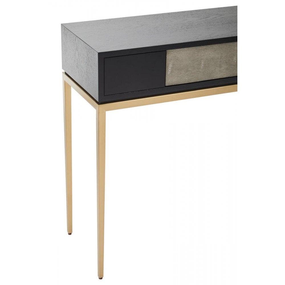Dervia Grey Shagreen Console Table