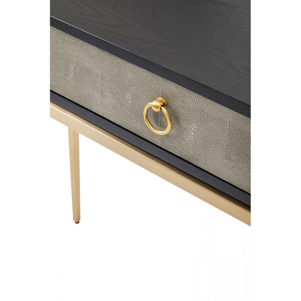 Dervia Grey Shagreen Console Table