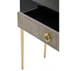 Dervia Grey Shagreen Console Table