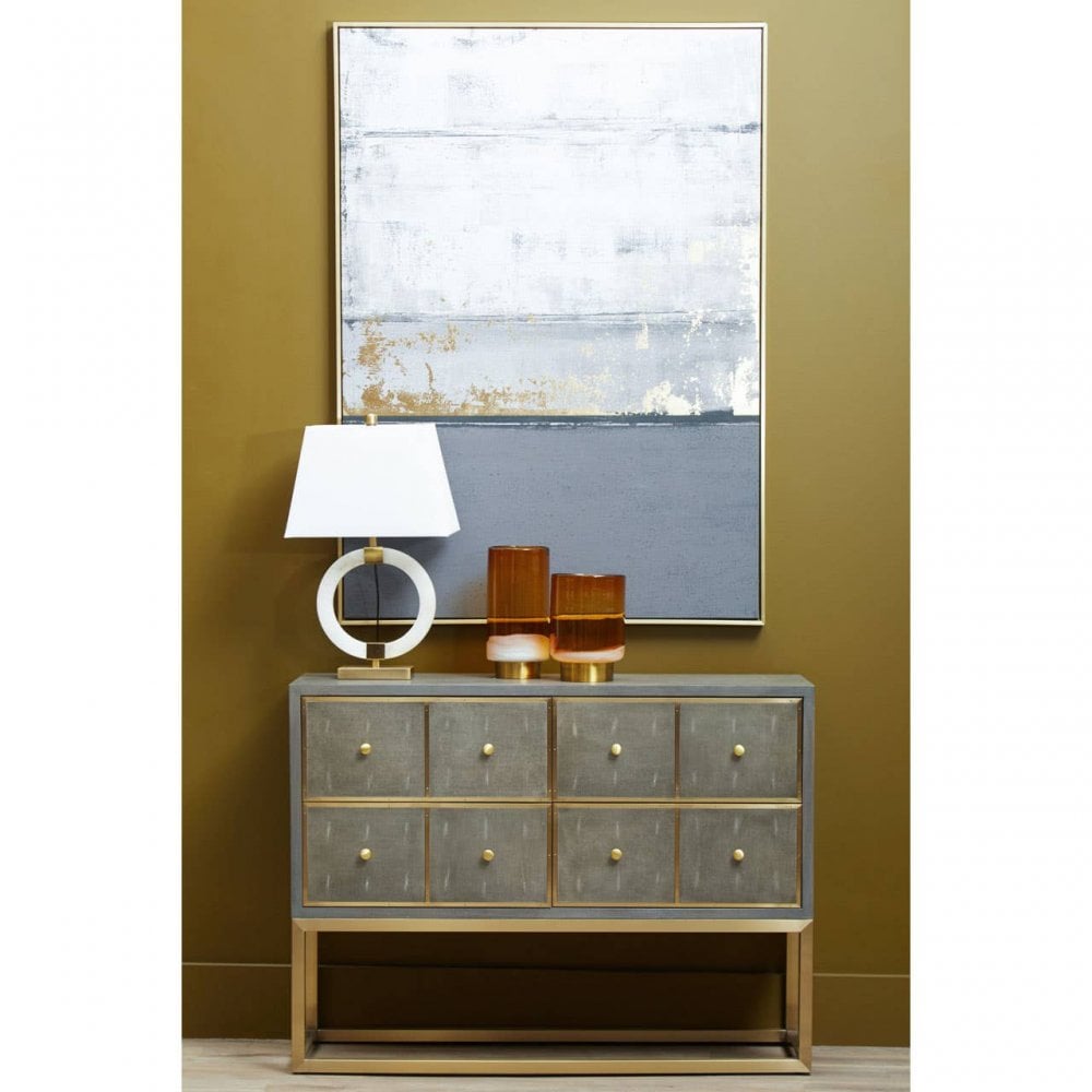 Deskin Four Drawer Console Table