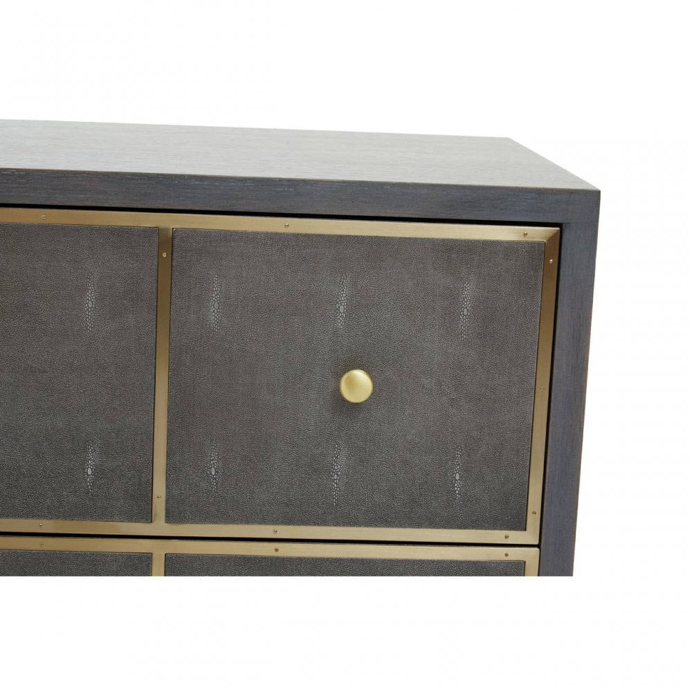 Deskin Four Drawer Console Table