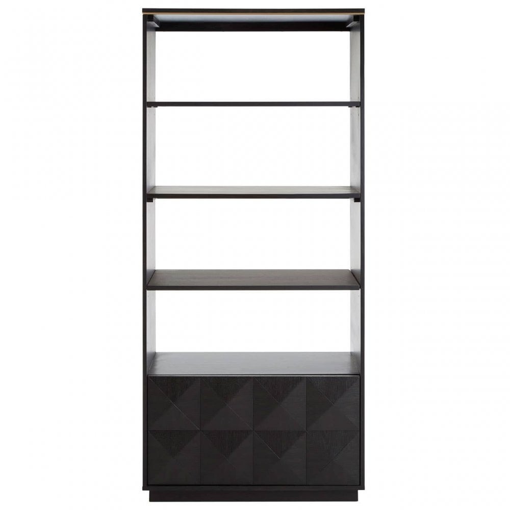 Diamondi Oak Veneer Shelf Unit