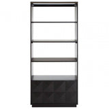 Diamondi Oak Veneer Shelf Unit