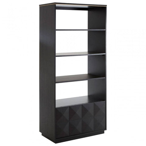 Diamondi Oak Veneer Shelf Unit