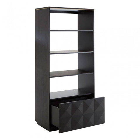 Diamondi Oak Veneer Shelf Unit