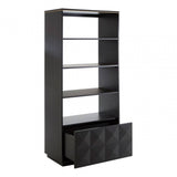 Diamondi Oak Veneer Shelf Unit