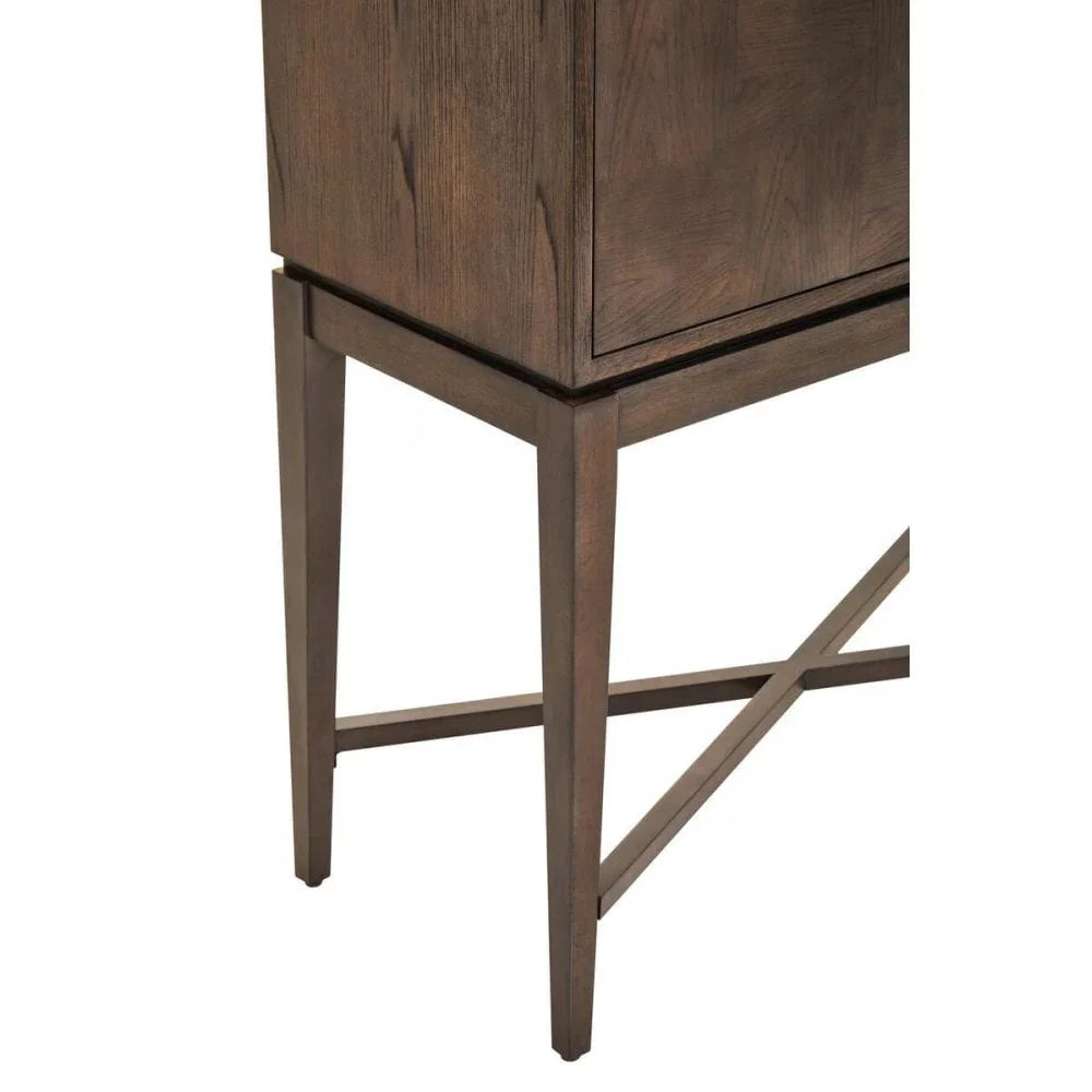 Delmar Antique Grey Cabinet