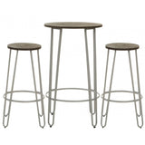 Diston Elm Three Piece Bar Set