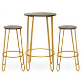 Diston Gold Three Piece Bar Set