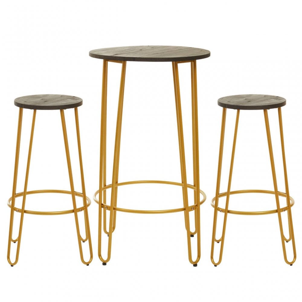 Diston Gold Three Piece Bar Set