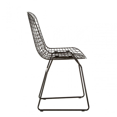 Diston Black Wire Chair