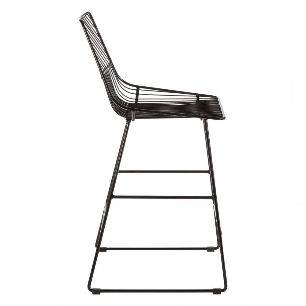 Diston Black Tapered Wire Chair