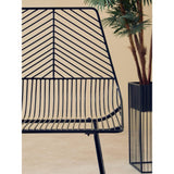 Diston Black Tapered Wire Chair